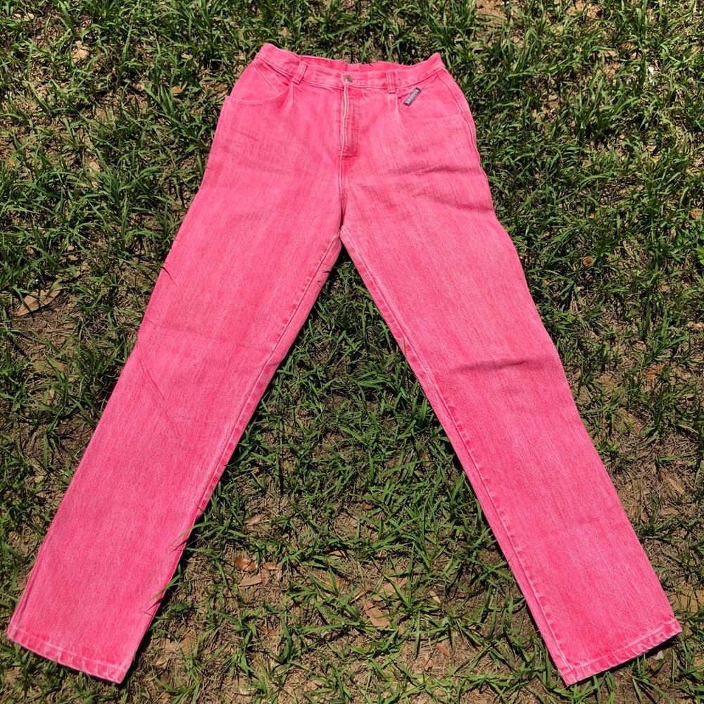 Vtg RoughRider by Circle T Pink Denim Jeans